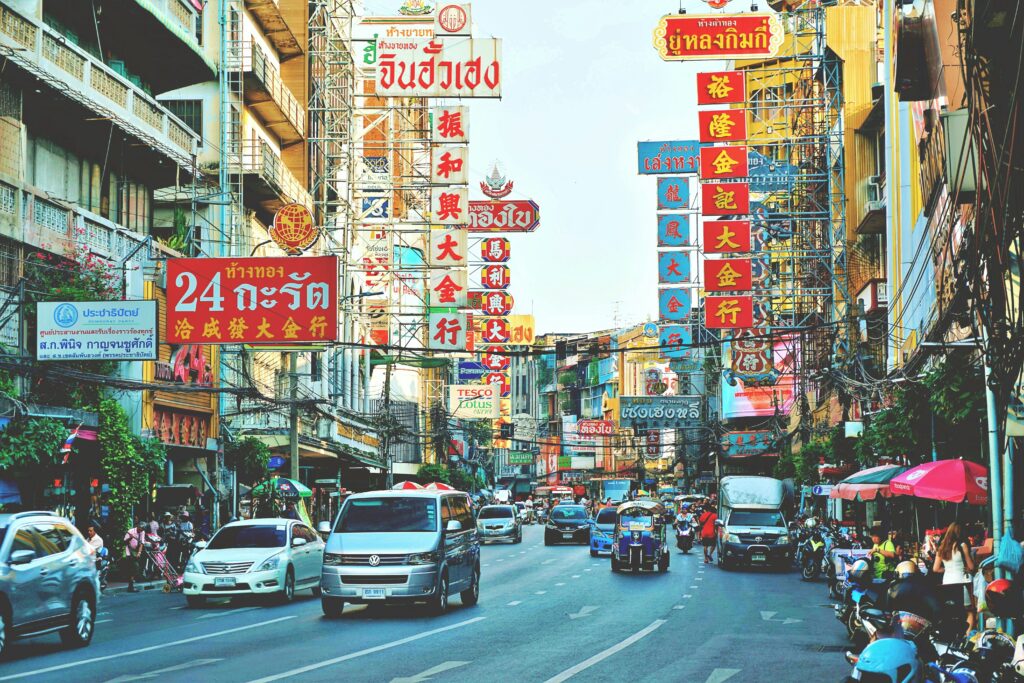 Vibrant cityscape of Bangkok
